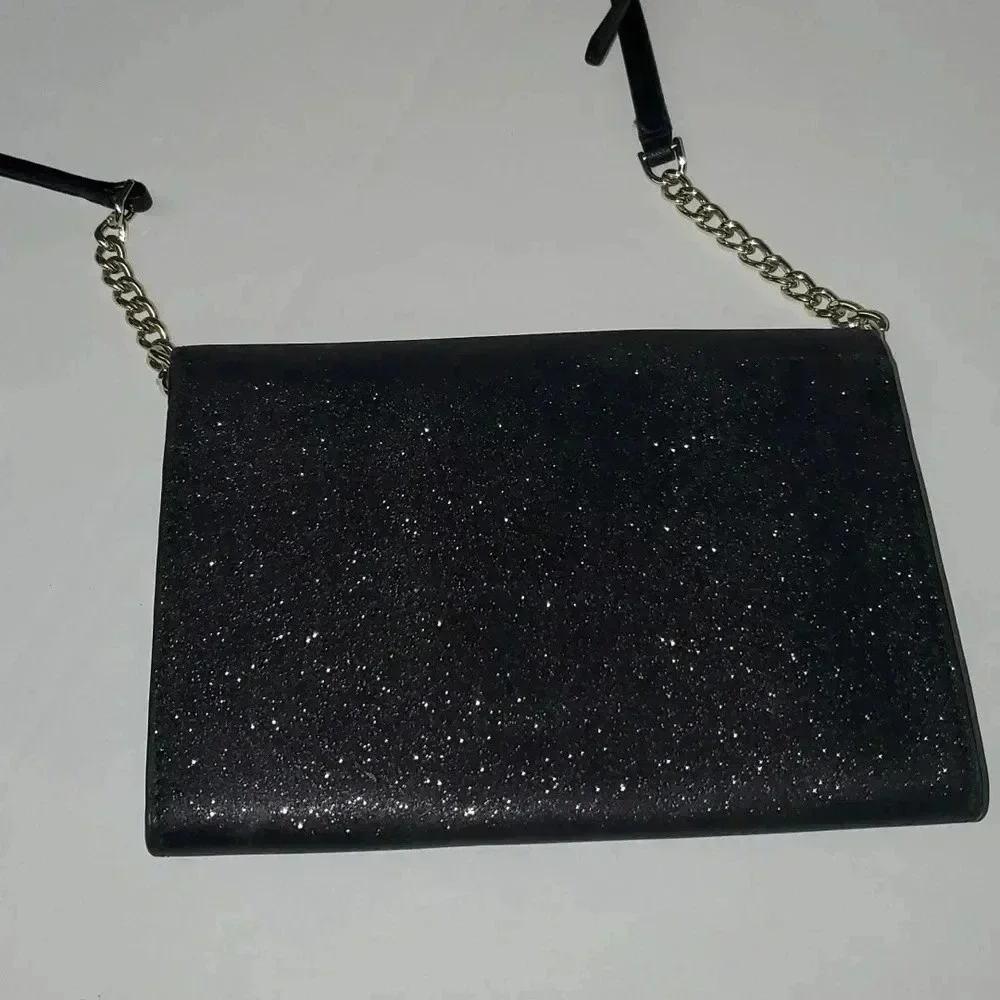 Kate Spade Black Tinsel Flap Crossbody